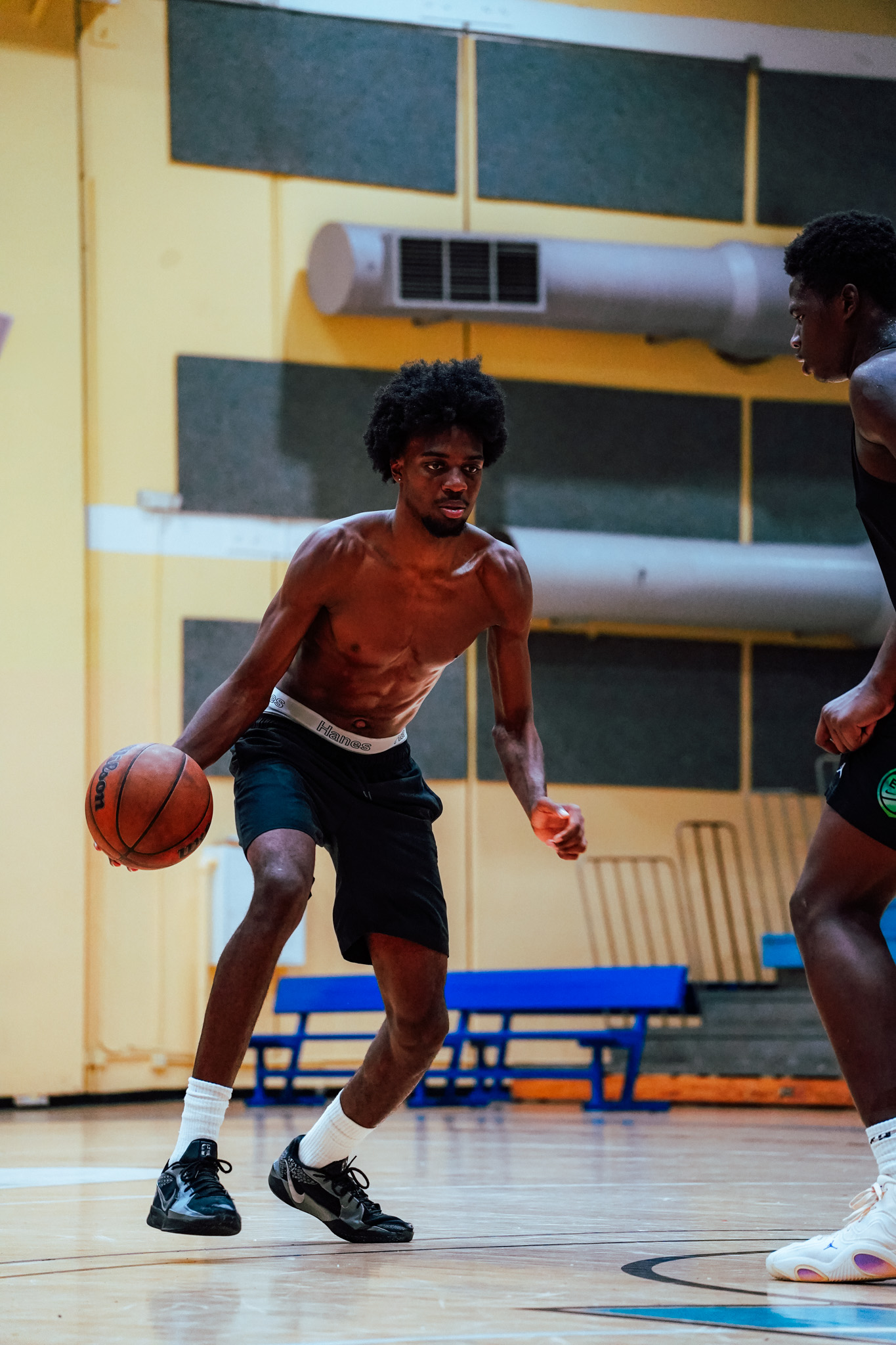 Basketball court training